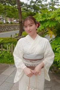 大人なレース着物