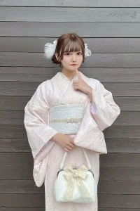 ピンクの王道レース着物
